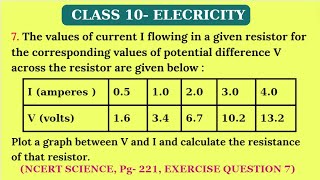 NCERT SCIENCE  Ch12 Pg221 EXQUES 7 class10physics science video viral ncert electricity [upl. by Anelat327]