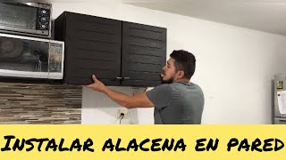 Instalar alacena en pared [upl. by Nnylidnarb192]