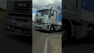 Il sound del bestione Iveco Eurostar 520 v8 in partenza eurostar520 eurostarv8sound [upl. by Rogerson]