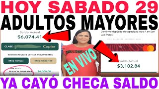 🎉HOY SABADO🥊YA CAYO🤑 PAGO PENSIÓN BIENESTAR 😁REPORTAS PAGOS ADULTOS MAYORES CHECA SALDO📆🔥 [upl. by Toland]