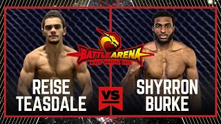 BA 76 REISE TEASDALE VS SHYRRON BURKE  FW CHAMPIONSHIP  MMA FULLFIGHT [upl. by Nalla]