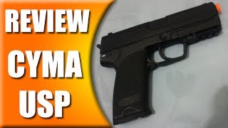 AIRSOFT  Unboxing e Review  CYMA USP CM125 PTBR [upl. by Naggem]