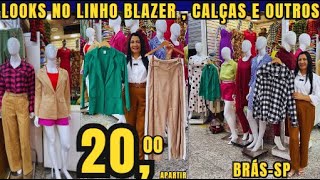 LOOKS NO LINHO BLAZER  CALÇAS E OUTROS BRÁSSP [upl. by Thurman637]