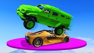 SMASH THE CRAZY DERBY TRUCKS GTA 5 Funny Moments [upl. by Ehud]