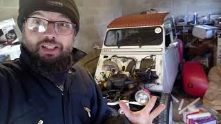 2CV Engine Overhaul Part One  oil and fail [upl. by Airret]