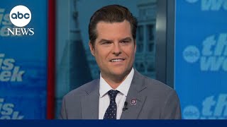 I will be ‘relentless’ in seeking to oust Speaker McCarthy Rep Matt Gaetz  This Week [upl. by Kinnie]