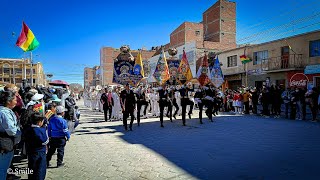 Desfile estudiantil 5 de agosto 2024🇧🇴 Colegio Antofagasta 💛💙 [upl. by Hardy]