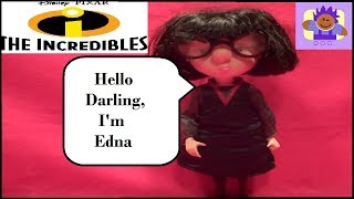 Disney Pixar The Incredibles Interactive Edna Mode Doll [upl. by Kassie]