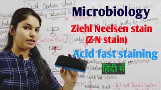 Ziehl Neelsen Stain ZN Stain  Acid Fast Staining  ZN Stain Microbiology  By Manisha Maam [upl. by Chill]