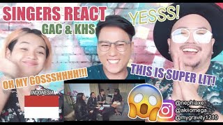 SINGERS REACT Perfect  One Direction  GAC amp KHS Cover [upl. by Giess]