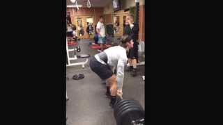 18 Year Old Reps 5 Plate DeadLift [upl. by Nebur]