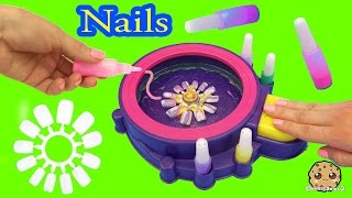 Fail  Make Your Own Custom Nails with Glitter Nail Swirl Art Kit Maker  Cookieswirlc Video [upl. by Adla]