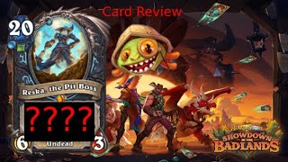 NEW 20 MANA CARD WHAT IS BLIZZARD THINKING  Showdown in the Badlands Wild Review 6 [upl. by Anilys305]