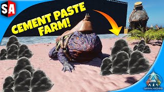 Getting Unlimited Cement Paste  Ark Survival Ascended [upl. by Helenka]