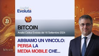 🔴 bitcoin  ABBIAMO UN VINCOLO PERSA LA MEDIA MOBILE CHE [upl. by Neelrahc288]