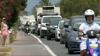 Accident de trànsit a l’encreuament de Porto Salè a Formentera [upl. by Annyahs]