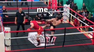 My First Amateur Kickboxing Fight  80kg [upl. by Ahseinaj]