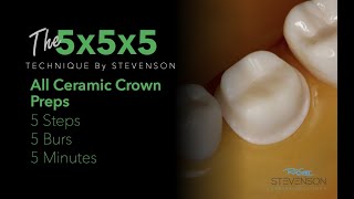 All Ceramic Crown Prep in 5 Minutes The 5x5x5 Technique [upl. by Sulokcin]