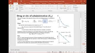 Pharmacokinetics  Extravascular Administration Part 2 [upl. by Woodie233]