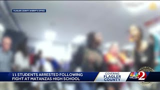 11 students arrested after brawl at Matanzas High School [upl. by Aihsia]