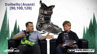 2016 Dalbello Avanti 90 100 and 120 Mens Boot Overview by SkisDotCom [upl. by Adelle567]