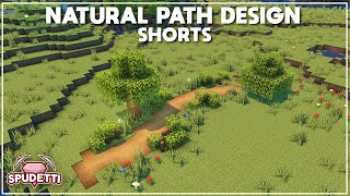 Minecraft Natural Path Design Shorts [upl. by Micah]