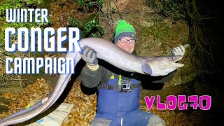 Sea Fishing Uk  Winter Conger Eel Fishing Campaign Part 3  The Battle  Vlog70 [upl. by Locke700]