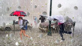 What is happening in Italy now a storm with hail and flooding in Torbole [upl. by Katherin616]