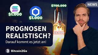 ACHTUNG Bitcoin Solana Chainlink amp Altcoin Prognosen  Zwischen Crash Mond amp echten Gefahren [upl. by Krigsman]