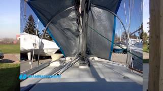 Episode 3 Tarping a boat with the mast up [upl. by Gertie]