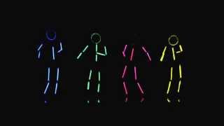 Glow Stick Figure Dance [upl. by Trudey]