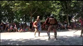 Gladiator Fight  Thraex VS Murmillo  ACTA  Autun 2018 [upl. by Leonore]