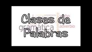 Clases de Palabras [upl. by Fiden992]