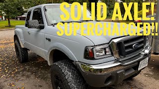 Fully Modified Ford Ranger  Solid Axle Supercharged 5speed Manual Transfercase [upl. by Spalding]