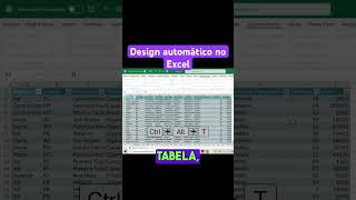 Use esse atalho para criar tabelas no Excel CTRLAltT E acredite tem muitas outras vantagens [upl. by Oterol]
