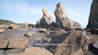 JG 4K 和歌山 橋杭岩ジオパーク 天然記念物HashiguiiwaWakayamaGeoparkNatural Monument [upl. by Kcyred]