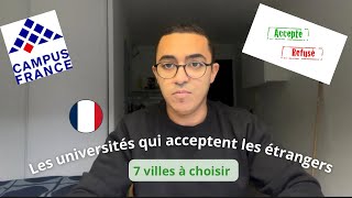 Les universités qui acceptent les étrangers [upl. by Leor746]