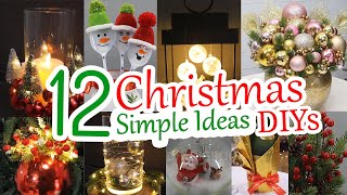 12 Easy DIY Christmas Decoration Ideas You Can Make at Home  2024 [upl. by Emina]