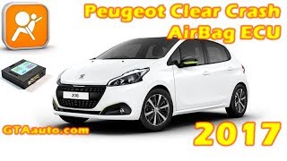 How to Reset AirBag CRASH ECU peugeot 208 2017 clear the crash data 100 working [upl. by Akinit]