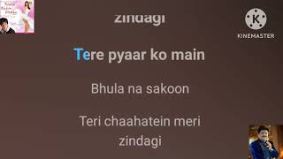 Bheed Mein Tanhai Mein  For Male  Udit Narayan amp Shreya Ghoshal  Karaoke With Scrolling Lyrics [upl. by Mitchell]