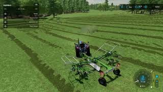 Windrowing grass ep 12  The Pioneer Challenge  MilkThatHen [upl. by Anilosi]