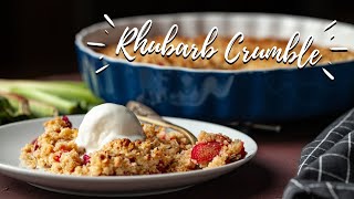 The easiest rhubarb crumble [upl. by Noired]