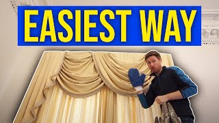 How To Clean Curtains without taking them down  An Easy Curtain Pelmet amp Drape Cleaning Tutorial [upl. by Ayocat]