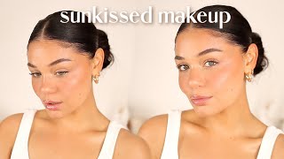 Sunkissed glowy makeup easy amp everyday [upl. by Eniger]