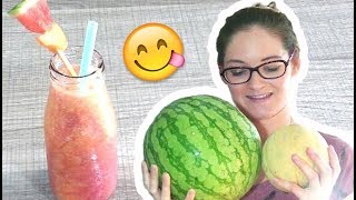 RECETTE  SMOOTHIE DÉGRADÉ MELON  PASTÈQUE [upl. by Rolan]