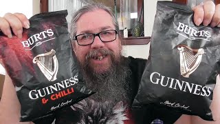 Burts Guinness and Guinness and chilli crisps review [upl. by Kain]