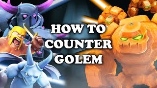 Clash Royale  How to Counter Golem [upl. by Zoi43]