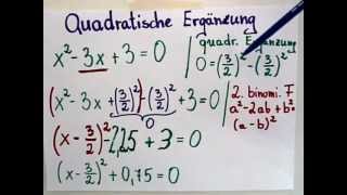 Quadratische Ergänzung  Ausführliche Erklärung [upl. by Zulema407]