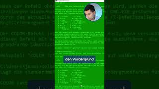 Farbe ändern in der Kommandozeile coding settings colors [upl. by Enajiram327]