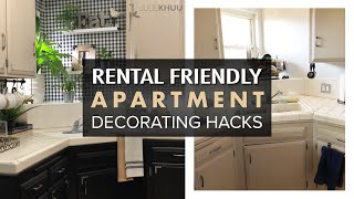 DESIGN HACKS How to Decorate Your First Apartment RenterFriendly Tips [upl. by Romy]